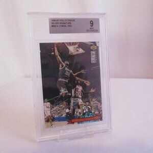 1994-95 COLL'S CHOICE SILVER SIGNATURE #400 O'NEAL TRIV MINT 9